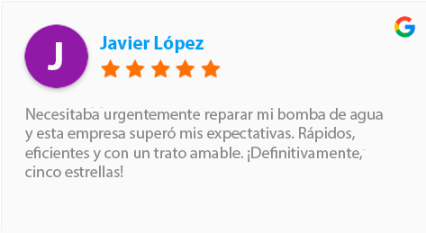 Testimonio 3 Servicio técnico de bombas presurizadoras y bombas elevadoras rowa